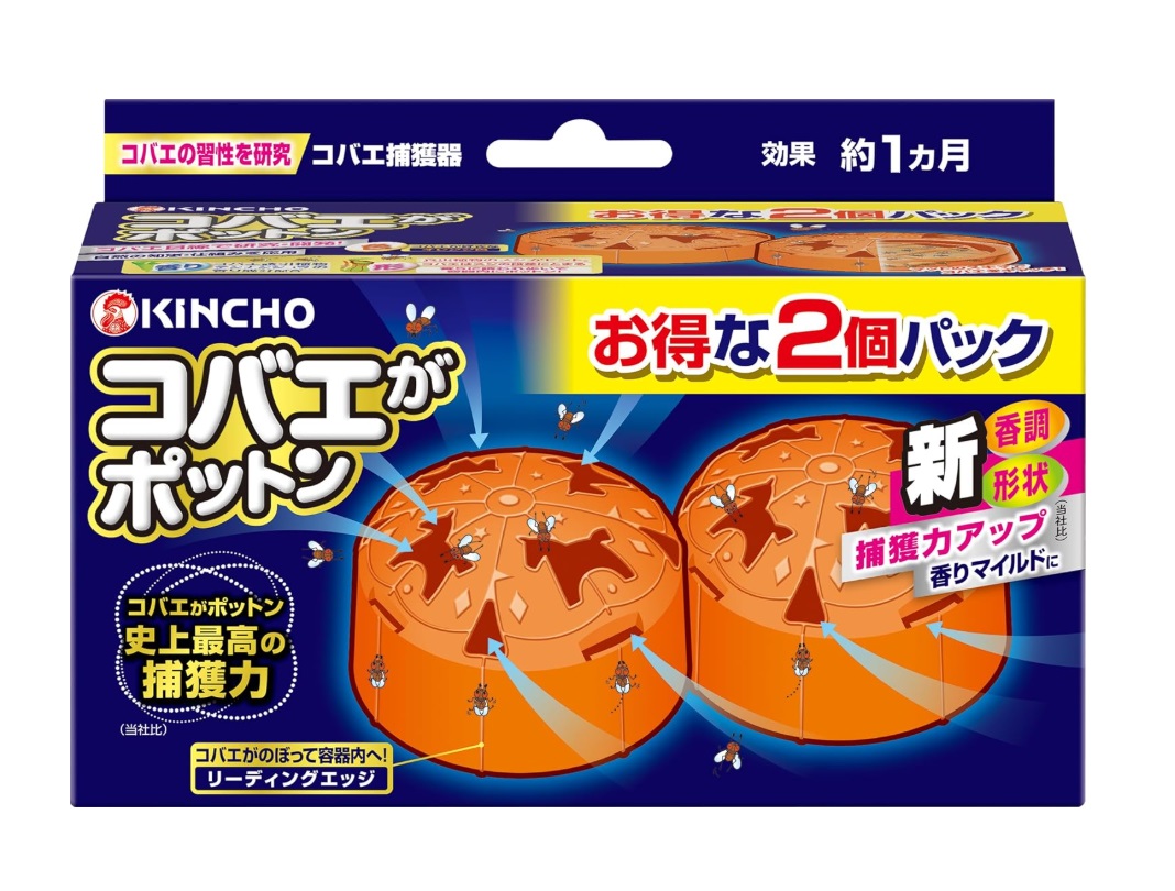 日本 KINCHO 金雞牌果蠅捕捉器 2入
