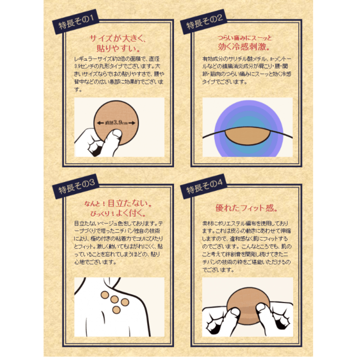 日本ROIHI TSUBOKO 老爺爺涼感穴位貼布 大判78枚:圖片 3